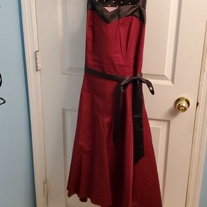 Little red and black dress